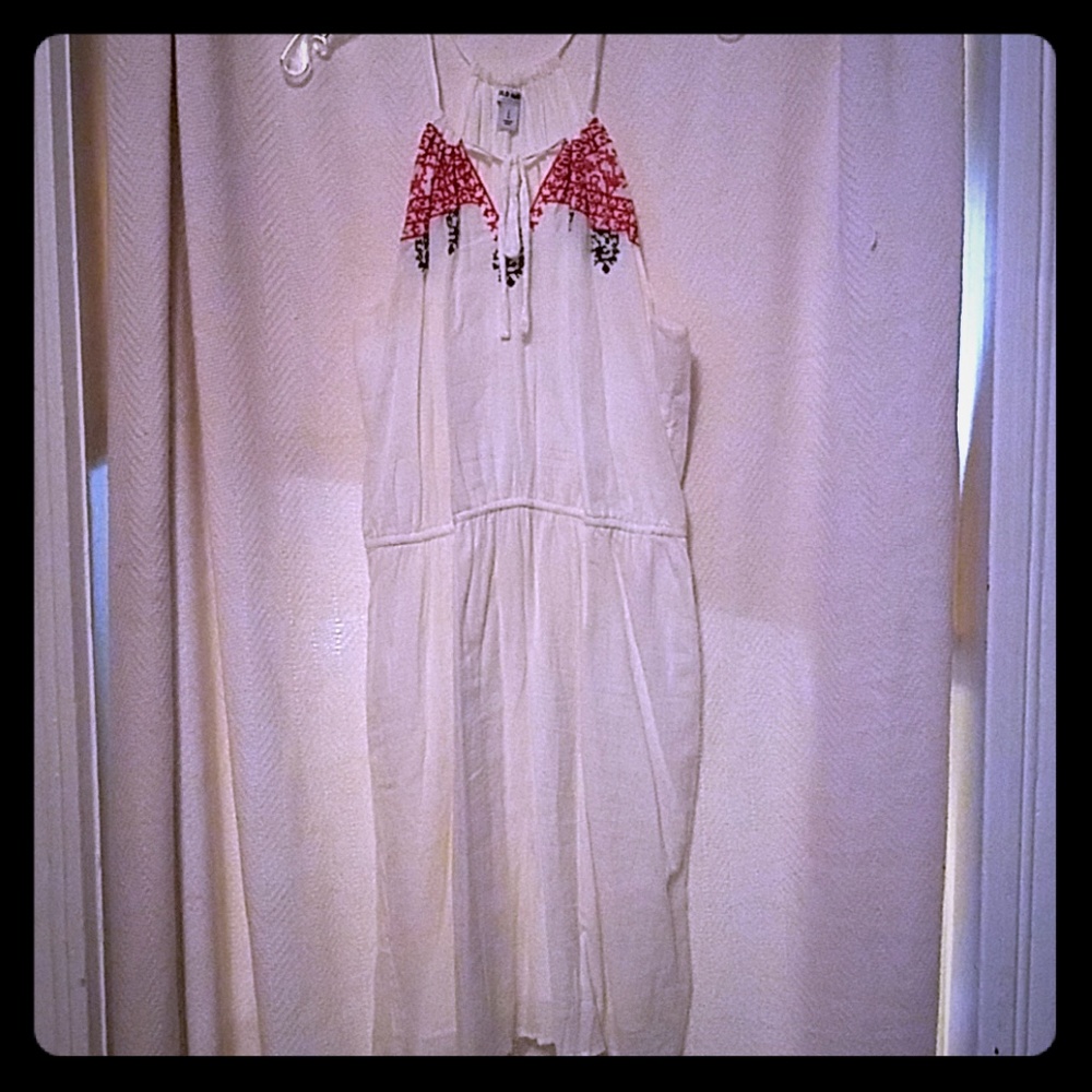 Red, white and blue lightweight summer dress